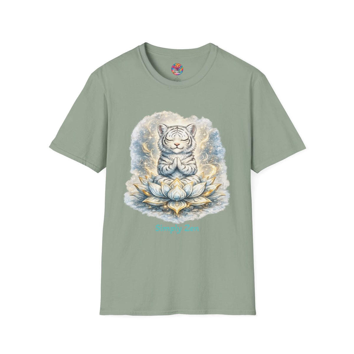 Shiro the Noble White Tiger T-Shirt | Noble Spirit & Inner Strength Tee | Simply Zen Vibe