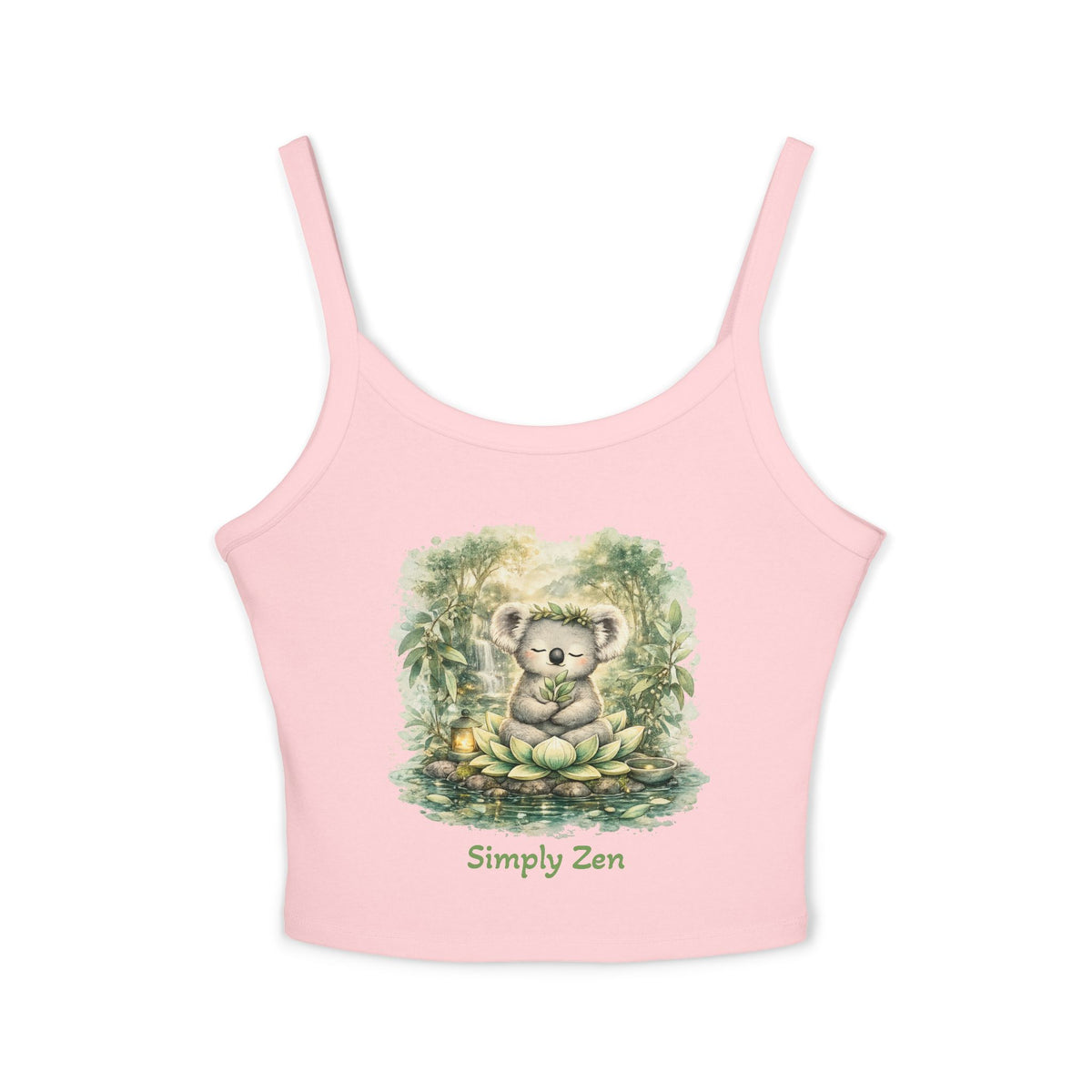 Bodhi the Peaceful Koala Tank Top | Zen Koala Women’s Crop Tank