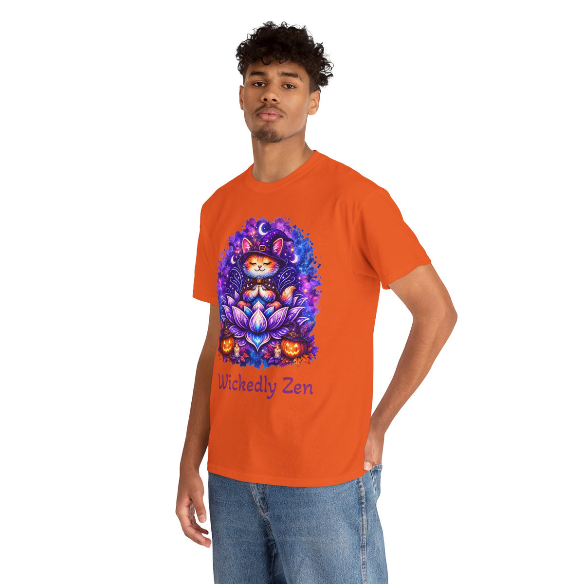 Luna the Witch Kitten Halloween T-Shirt | Wickedly Zen