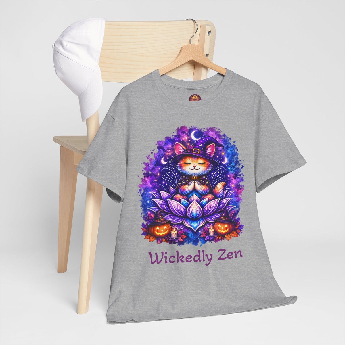Luna the Witch Kitten Halloween T-Shirt | Wickedly Zen