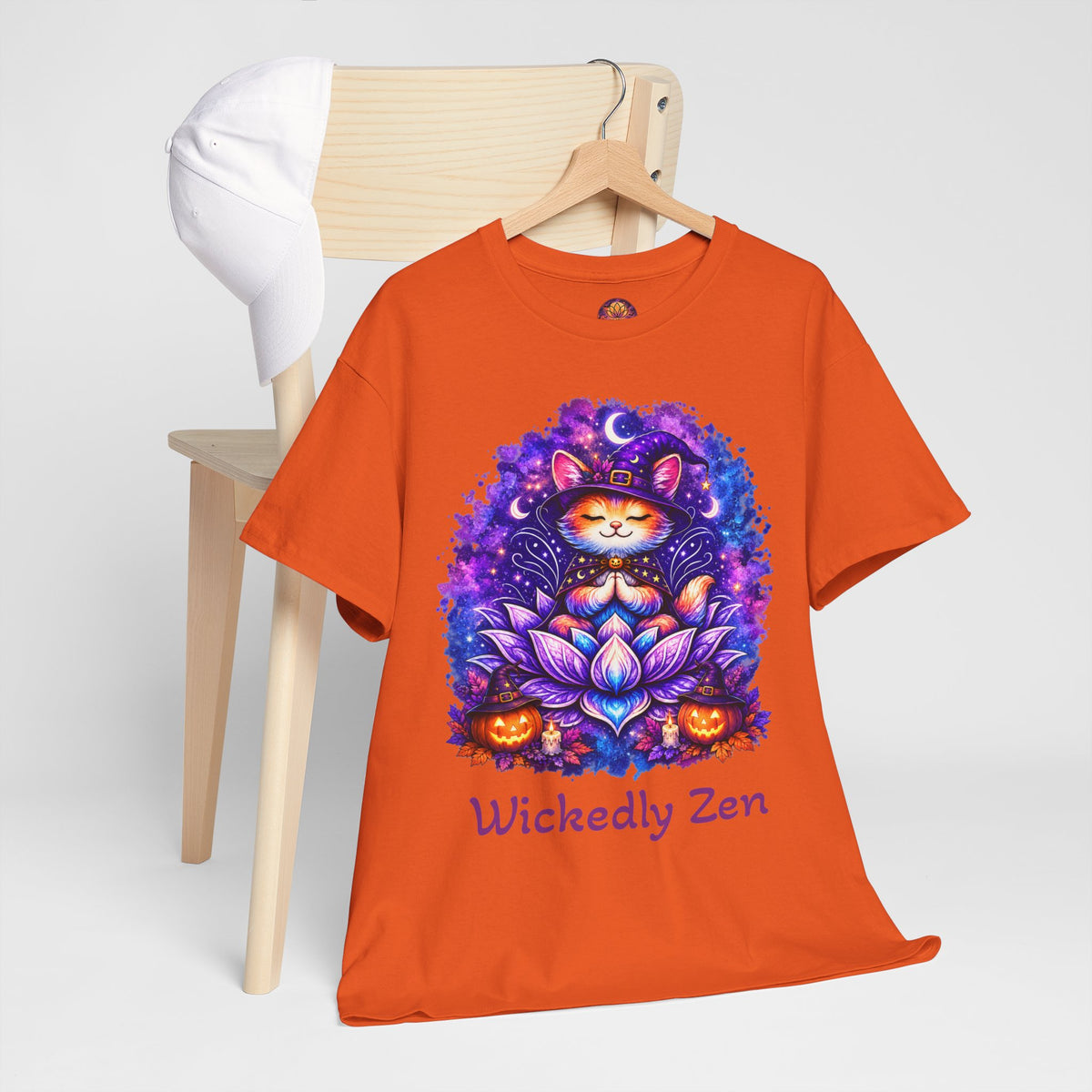 Luna the Witch Kitten Halloween T-Shirt | Wickedly Zen