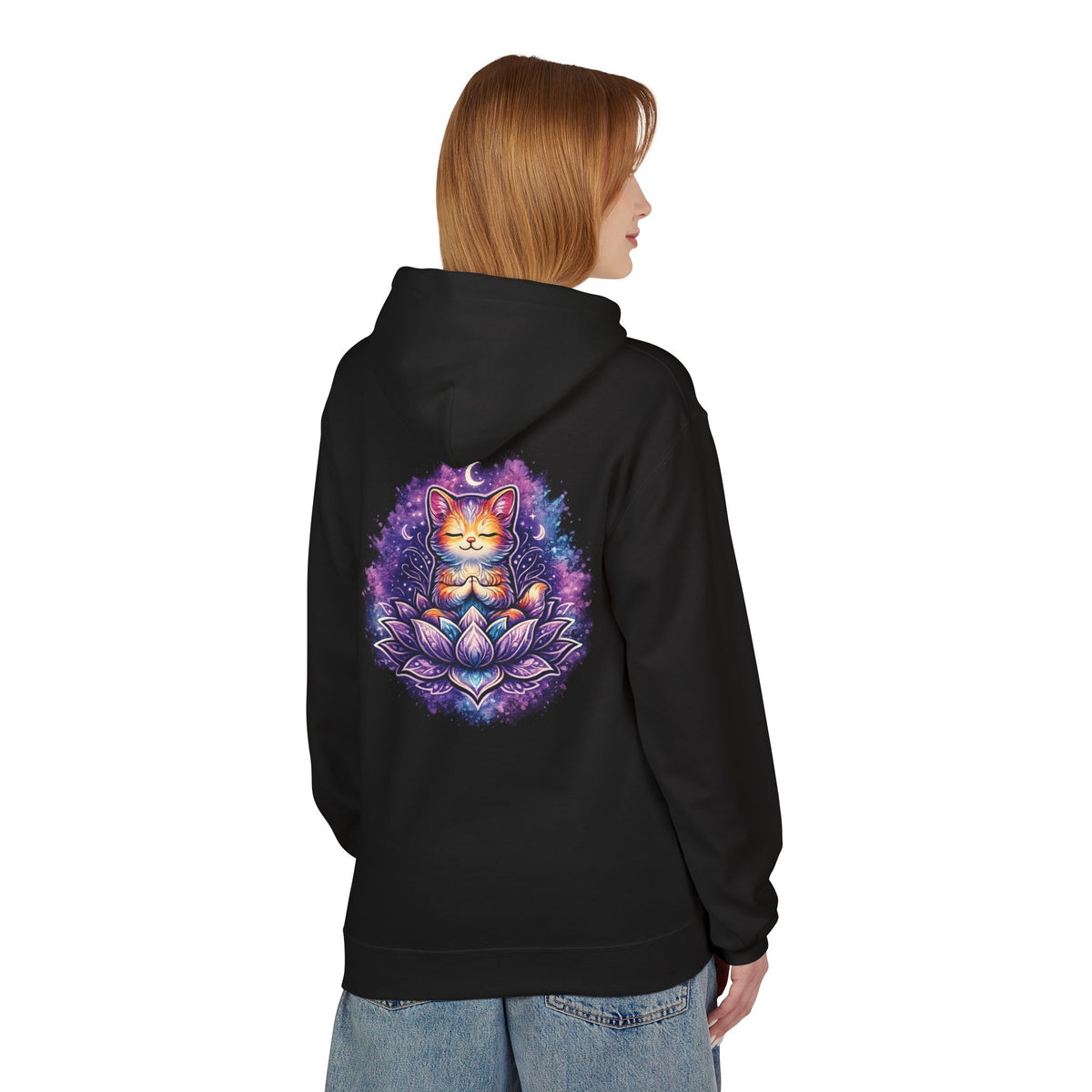 Luna the Serene Kitten Mindfulness Hoodie