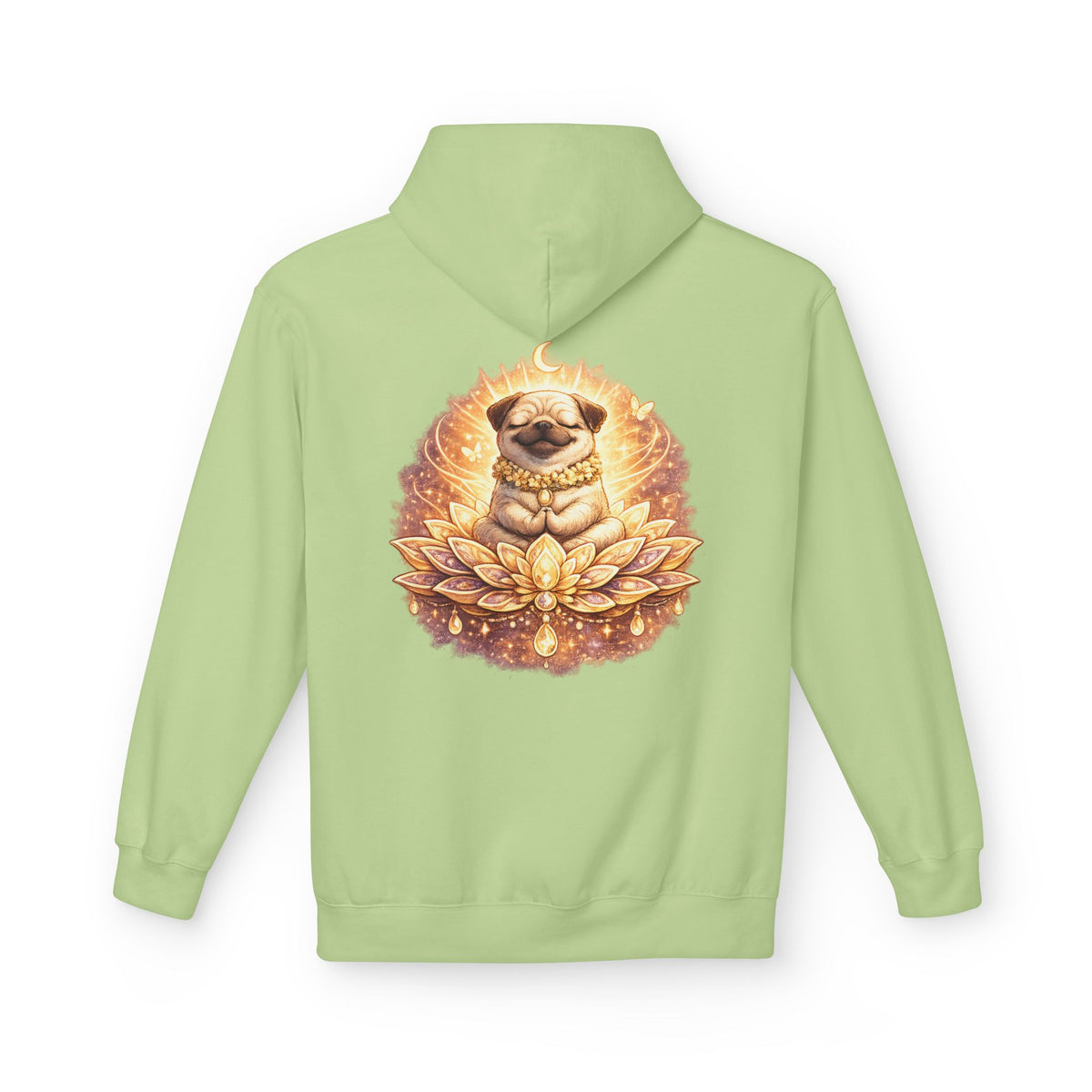 Biscuit the Joyful Pug Mindfulness Hoodie