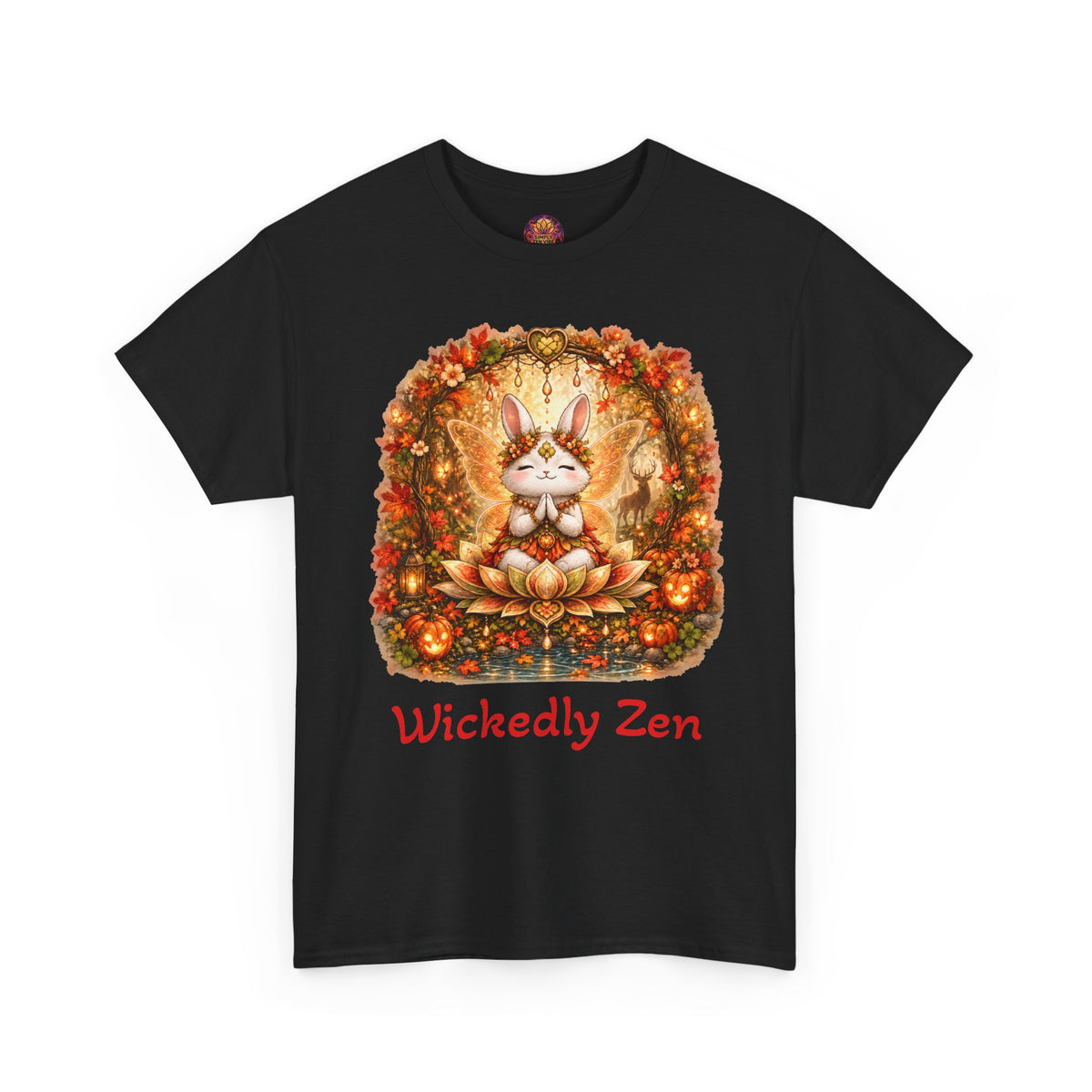 Clover the Autumn Fairy Bunny Halloween T-Shirt | Wickedly Zen