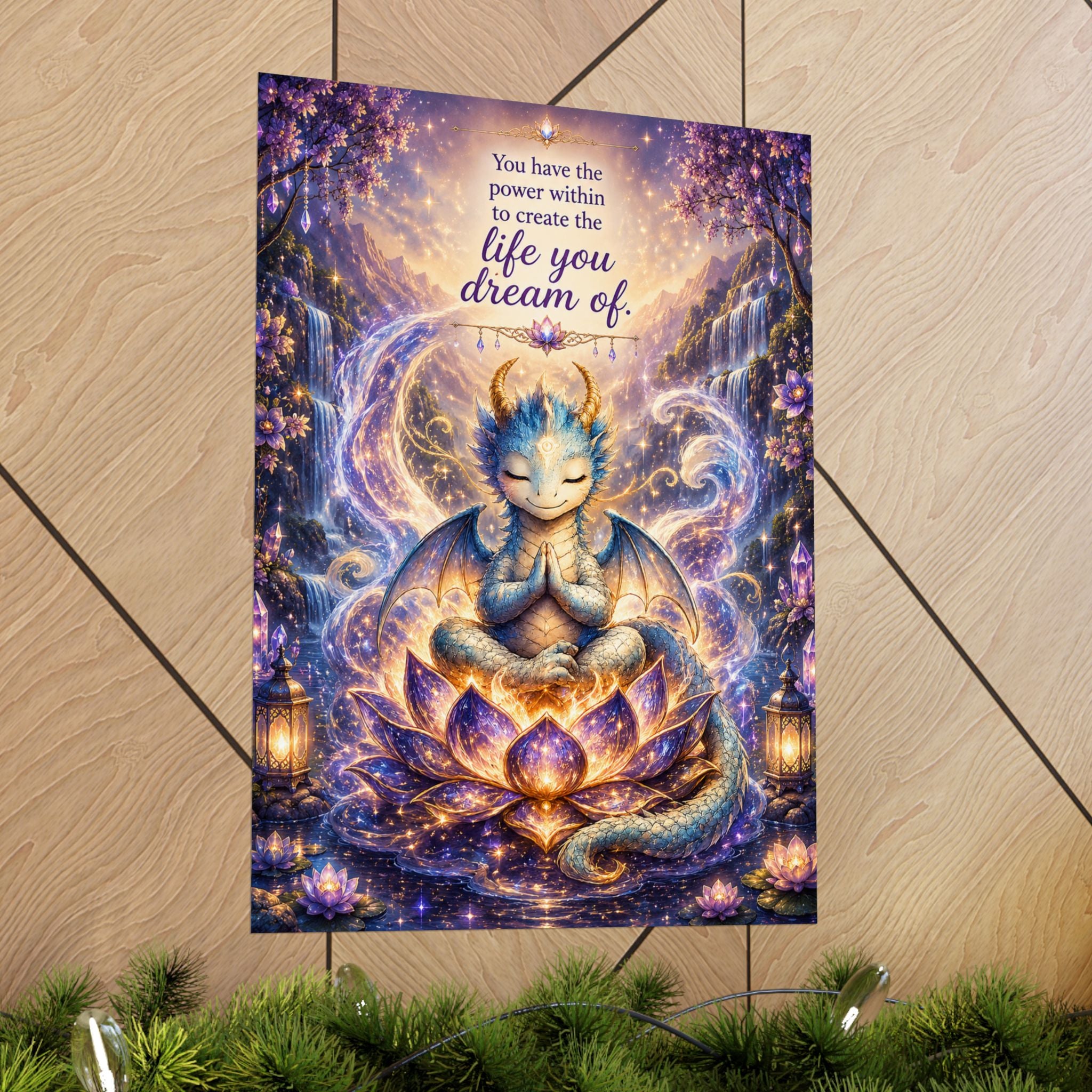 Zephyr the Empowered Dragon Inspirational Poster | Empowerment & Confidence Wall Art