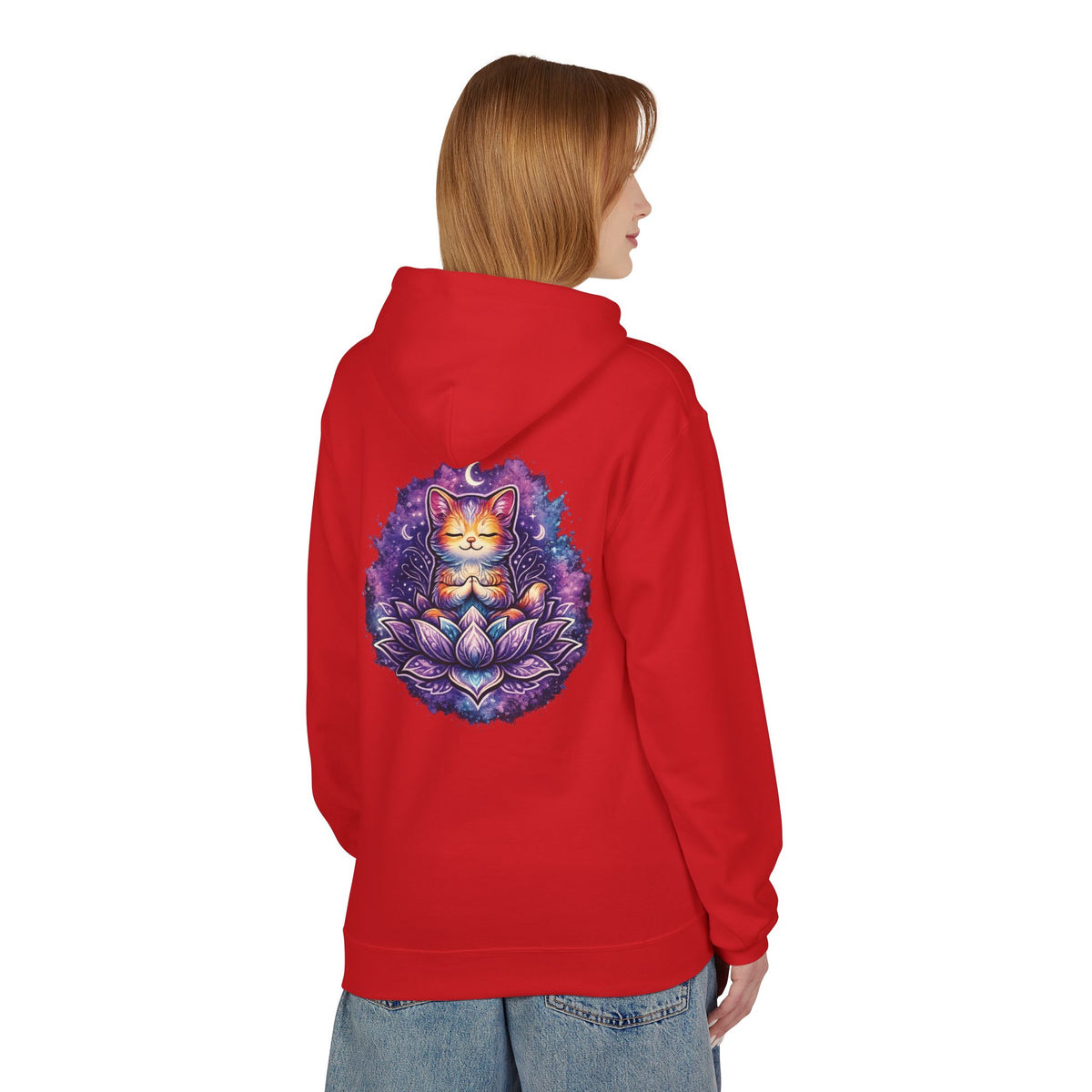 Luna the Serene Kitten Mindfulness Hoodie