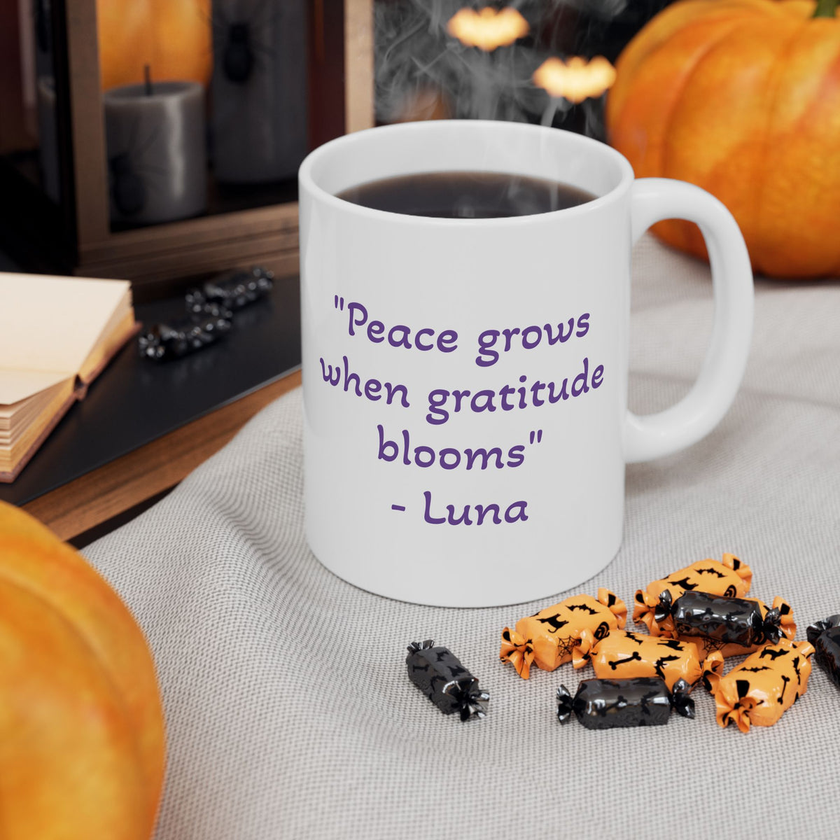 Luna the Serene Kitten Ceramic Mug
