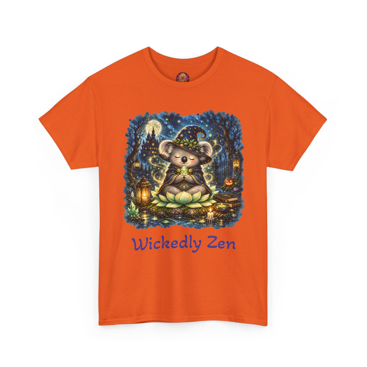 Bodhi the Wizard Koala Halloween T-Shirt | Wickedly Zen