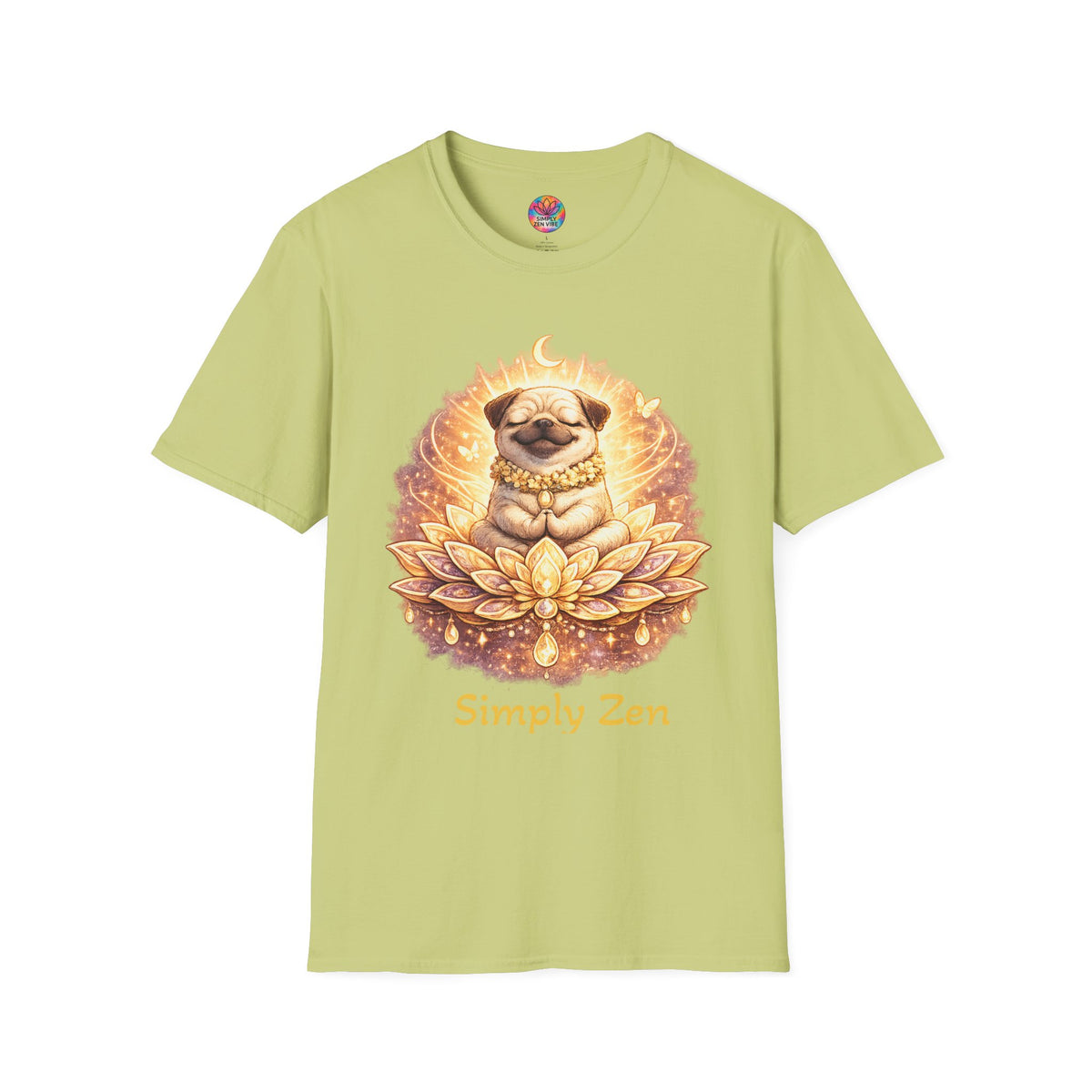 Biscuit the Joyful Pug Mindfulness T-Shirt