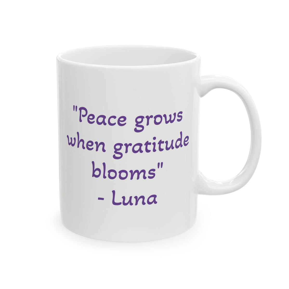 Luna the Serene Kitten Ceramic Mug