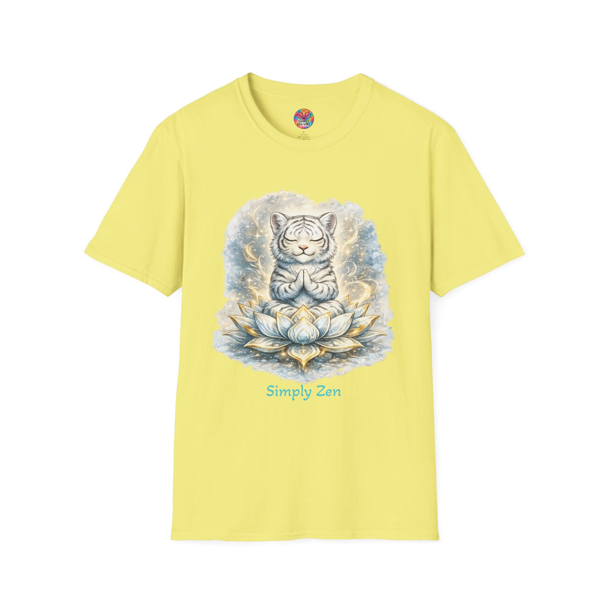 Shiro the Noble White Tiger T-Shirt | Noble Spirit & Inner Strength Tee | Simply Zen Vibe
