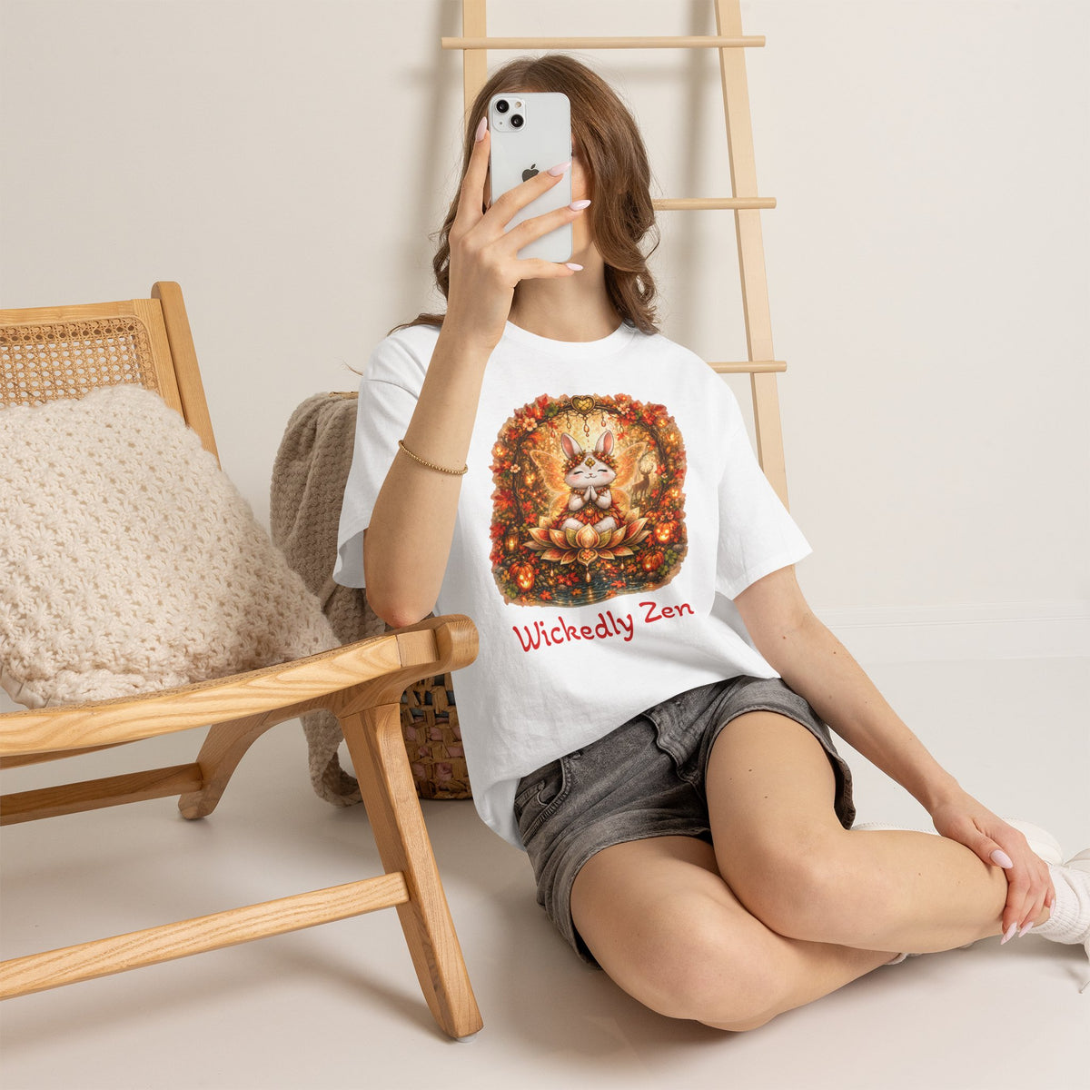Clover the Autumn Fairy Bunny Halloween T-Shirt | Wickedly Zen