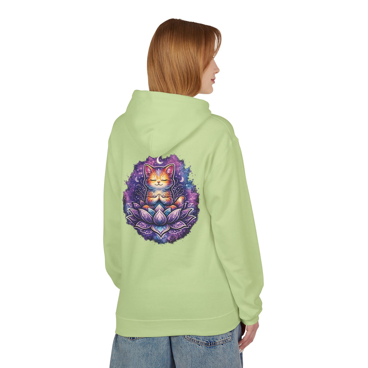 Luna the Serene Kitten Mindfulness Hoodie