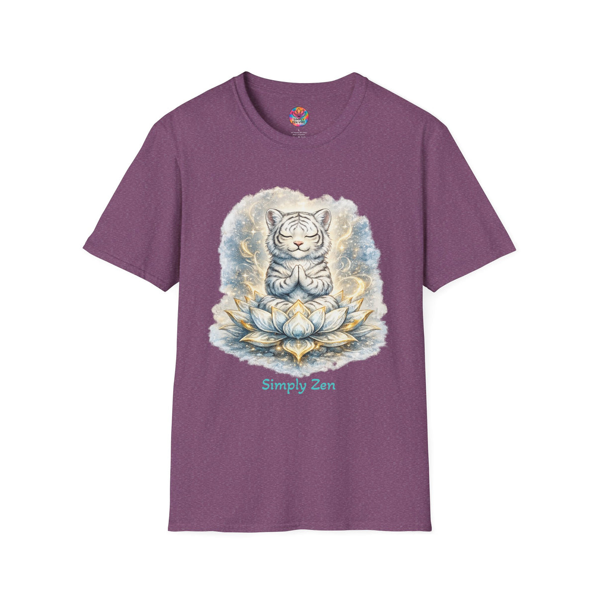 Shiro the Noble White Tiger T-Shirt | Noble Spirit & Inner Strength Tee | Simply Zen Vibe