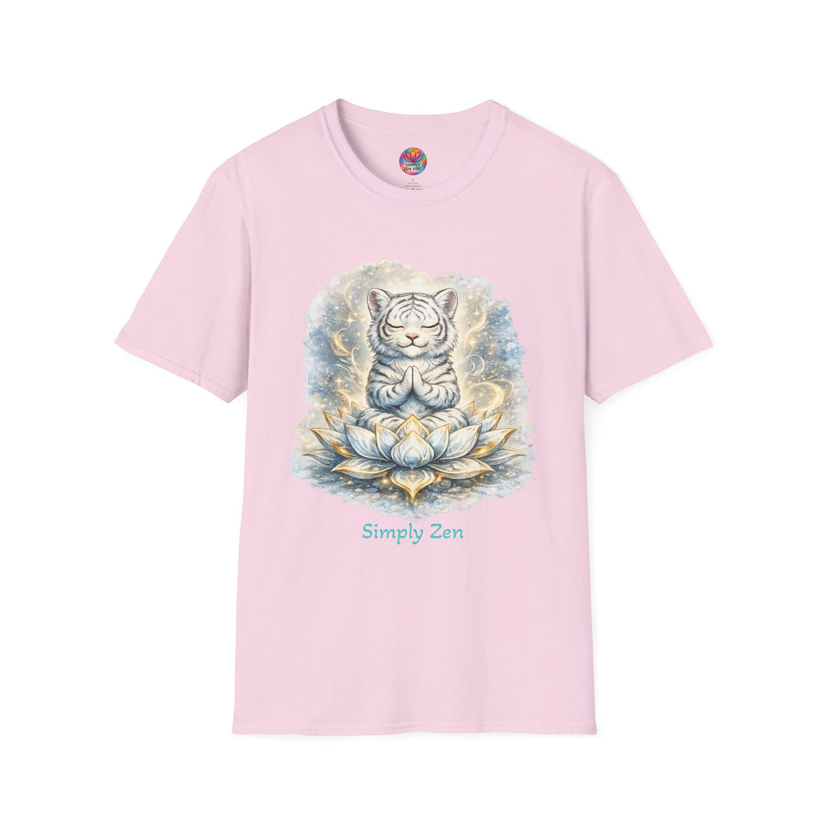 Shiro the Noble White Tiger T-Shirt | Noble Spirit & Inner Strength Tee | Simply Zen Vibe