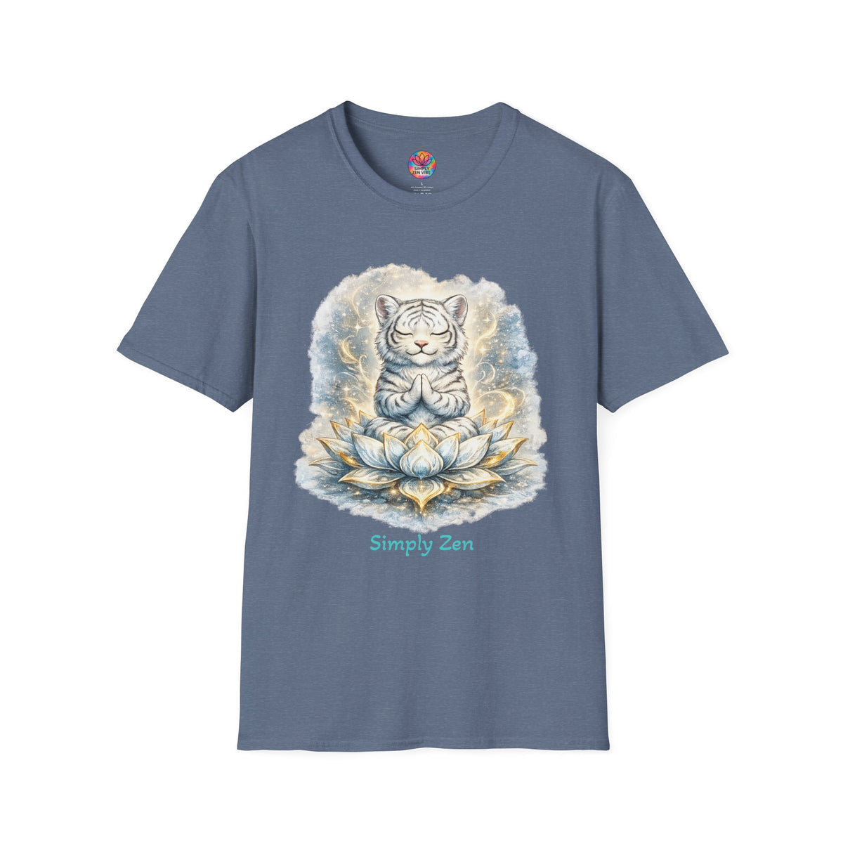 Shiro the Noble White Tiger T-Shirt | Noble Spirit & Inner Strength Tee | Simply Zen Vibe