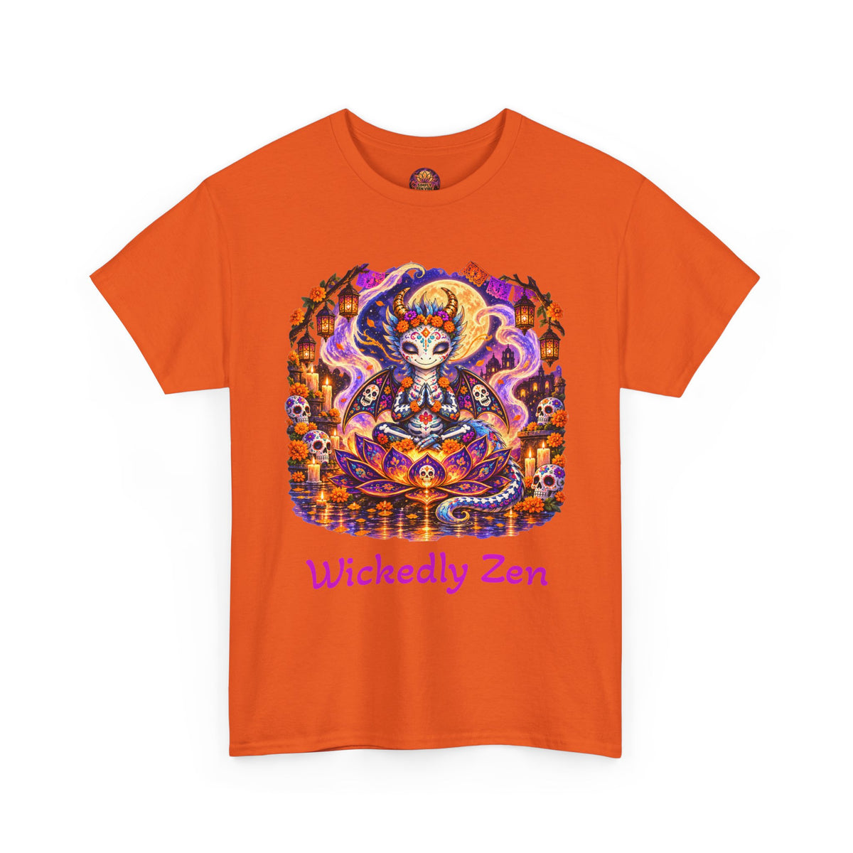 Zephyr the Día de los Muertos Dragon T-Shirt — Wickedly Zen Halloween Tee