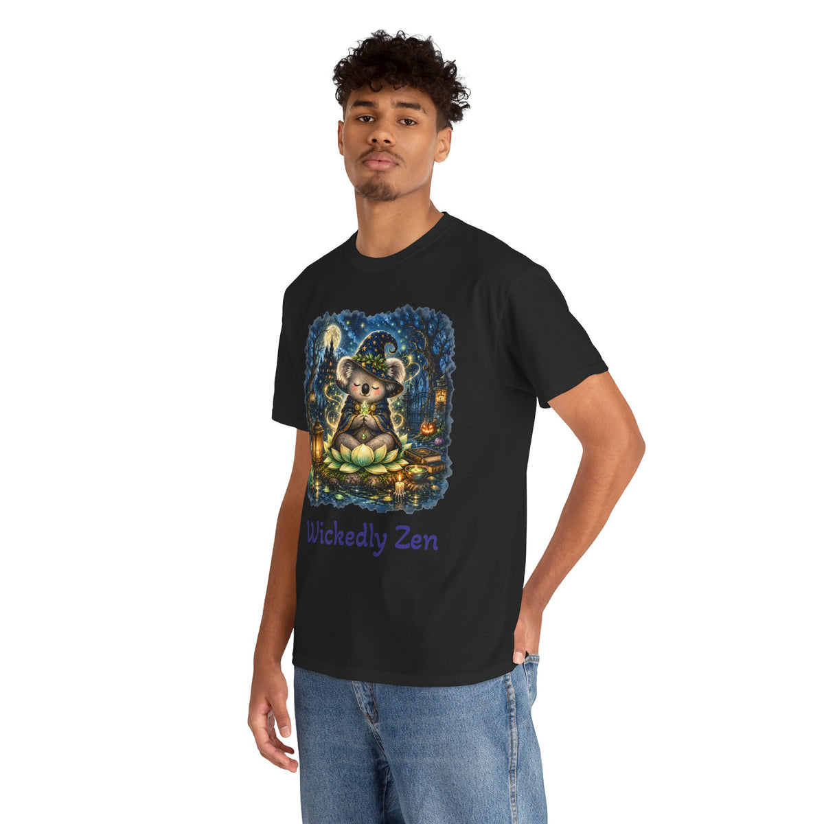 Bodhi the Wizard Koala Halloween T-Shirt | Wickedly Zen