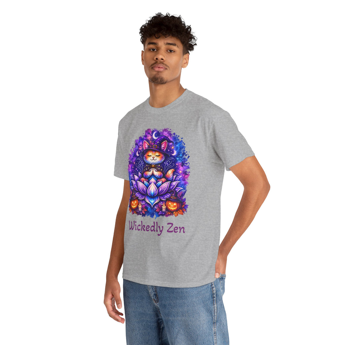 Luna the Witch Kitten Halloween T-Shirt | Wickedly Zen