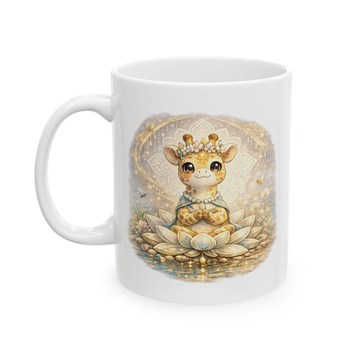 Juniper the Grateful Giraffe Mug | Gratitude Lotus Ceramic Mug