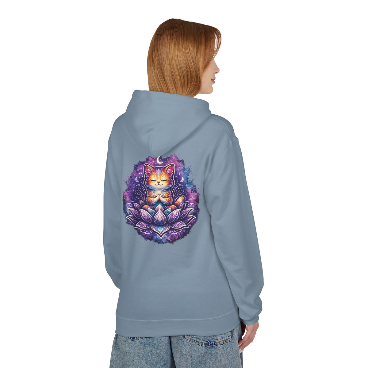 Luna the Serene Kitten Mindfulness Hoodie