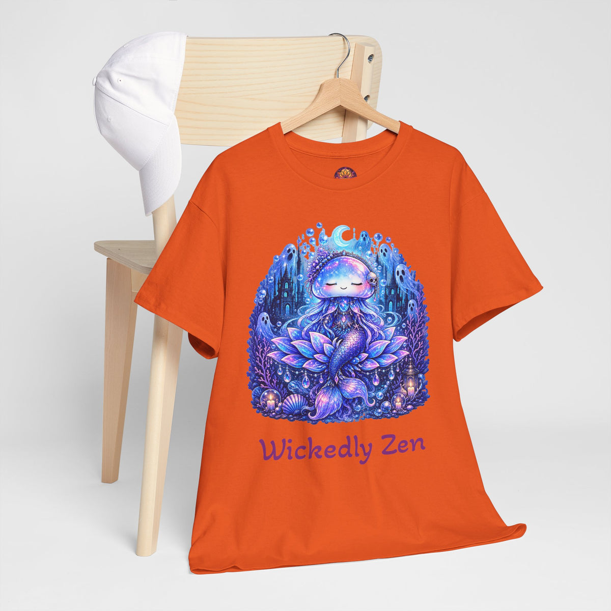 Aurelia the Haunted Mermaid Jellyfish Halloween T-Shirt | Wickedly Zen