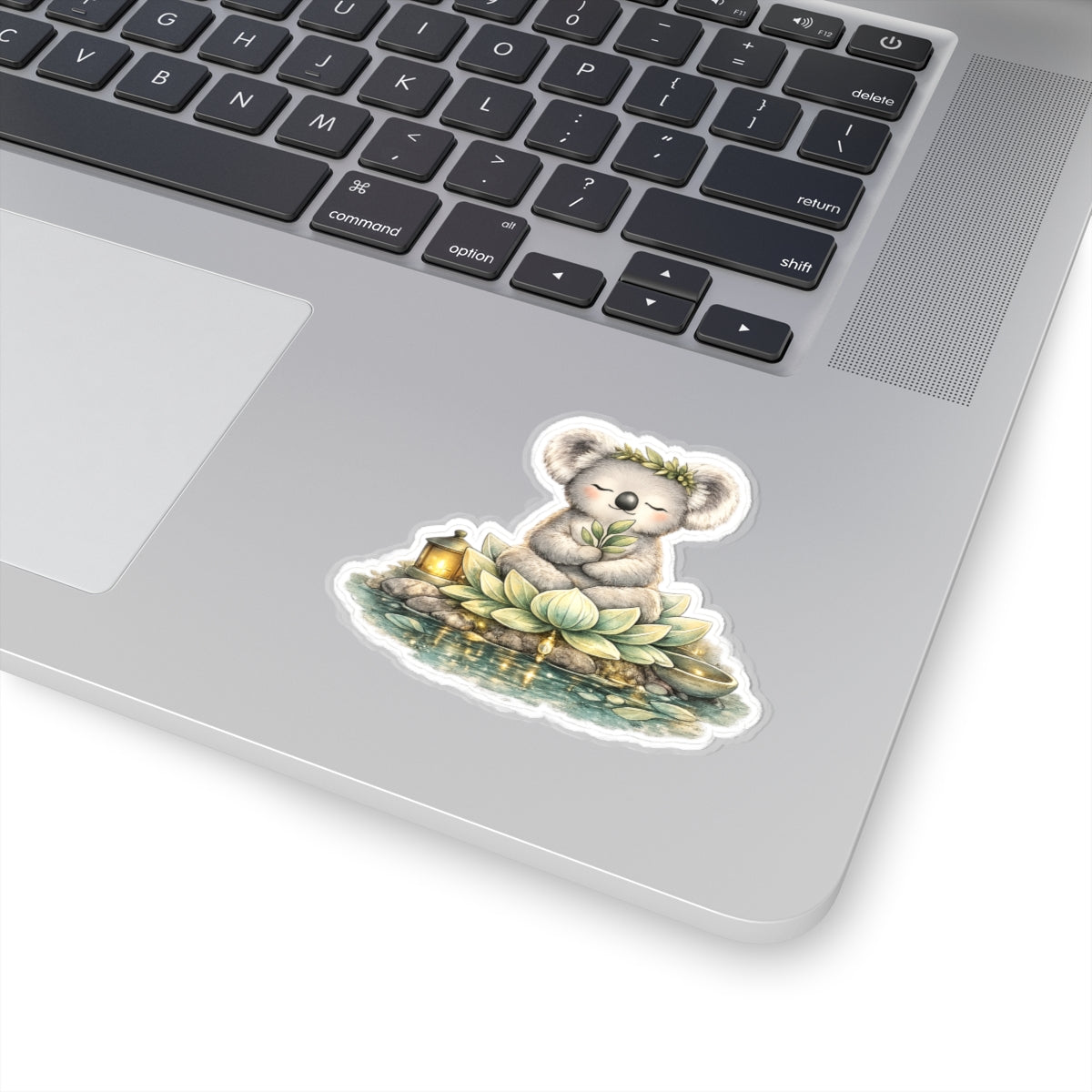 Bodhi the Peaceful Koala Kiss-Cut Sticker | Zen Lotus Mindfulness Sticker