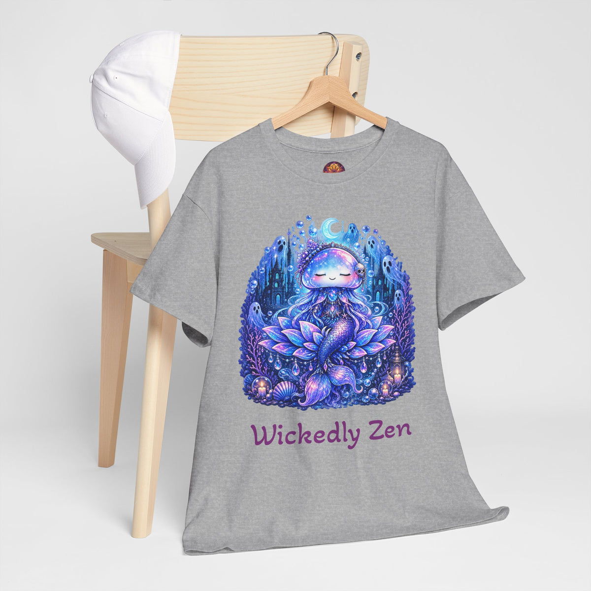 Aurelia the Haunted Mermaid Jellyfish Halloween T-Shirt | Wickedly Zen