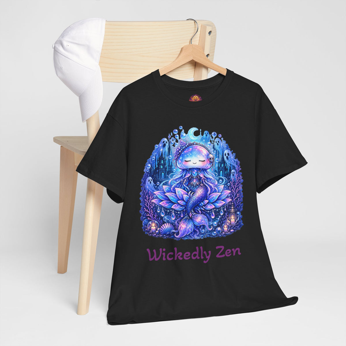 Aurelia the Haunted Mermaid Jellyfish Halloween T-Shirt | Wickedly Zen