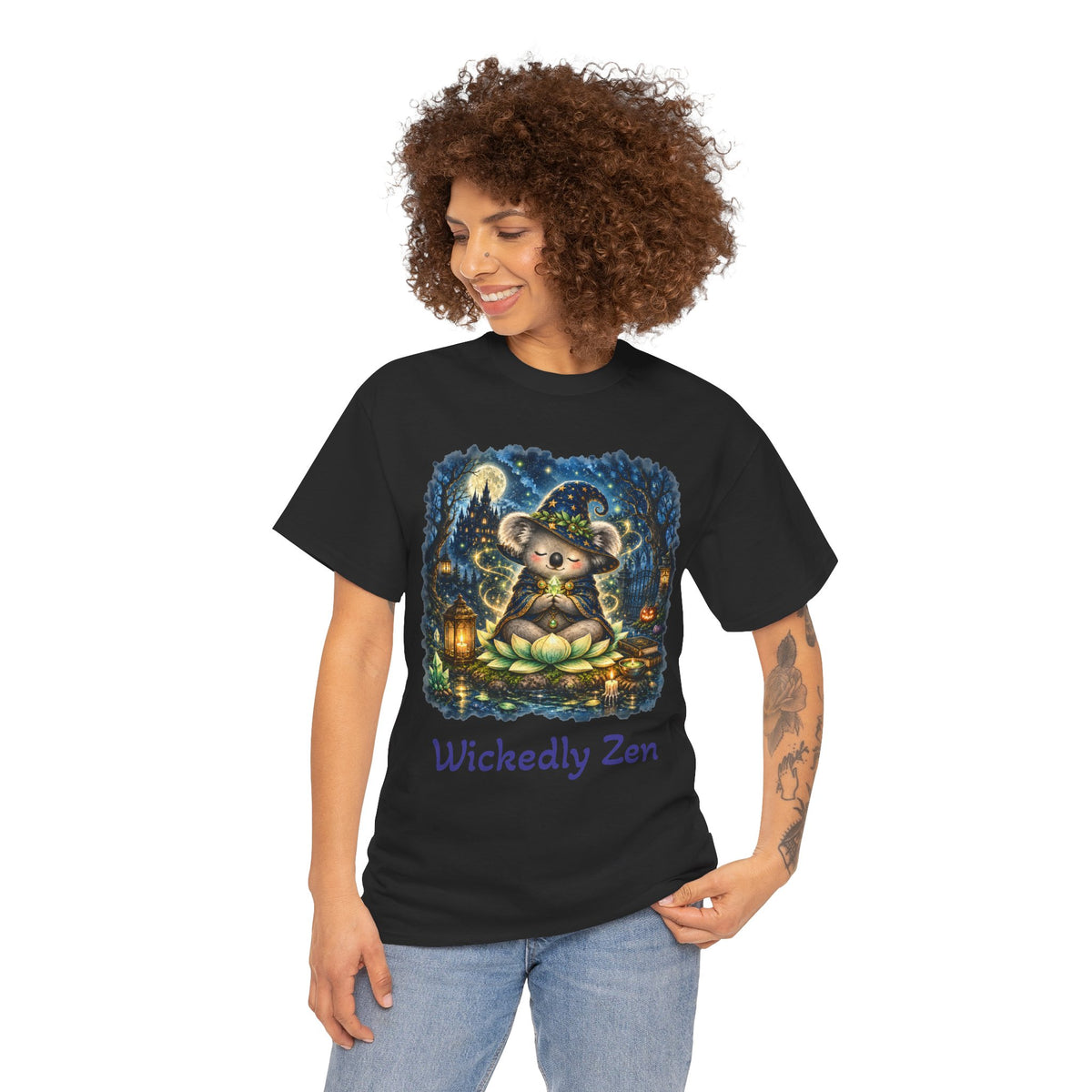 Bodhi the Wizard Koala Halloween T-Shirt | Wickedly Zen
