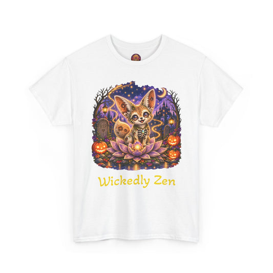 Glimmer the Zombie Fennec Fox Halloween T-Shirt | Wickedly Zen