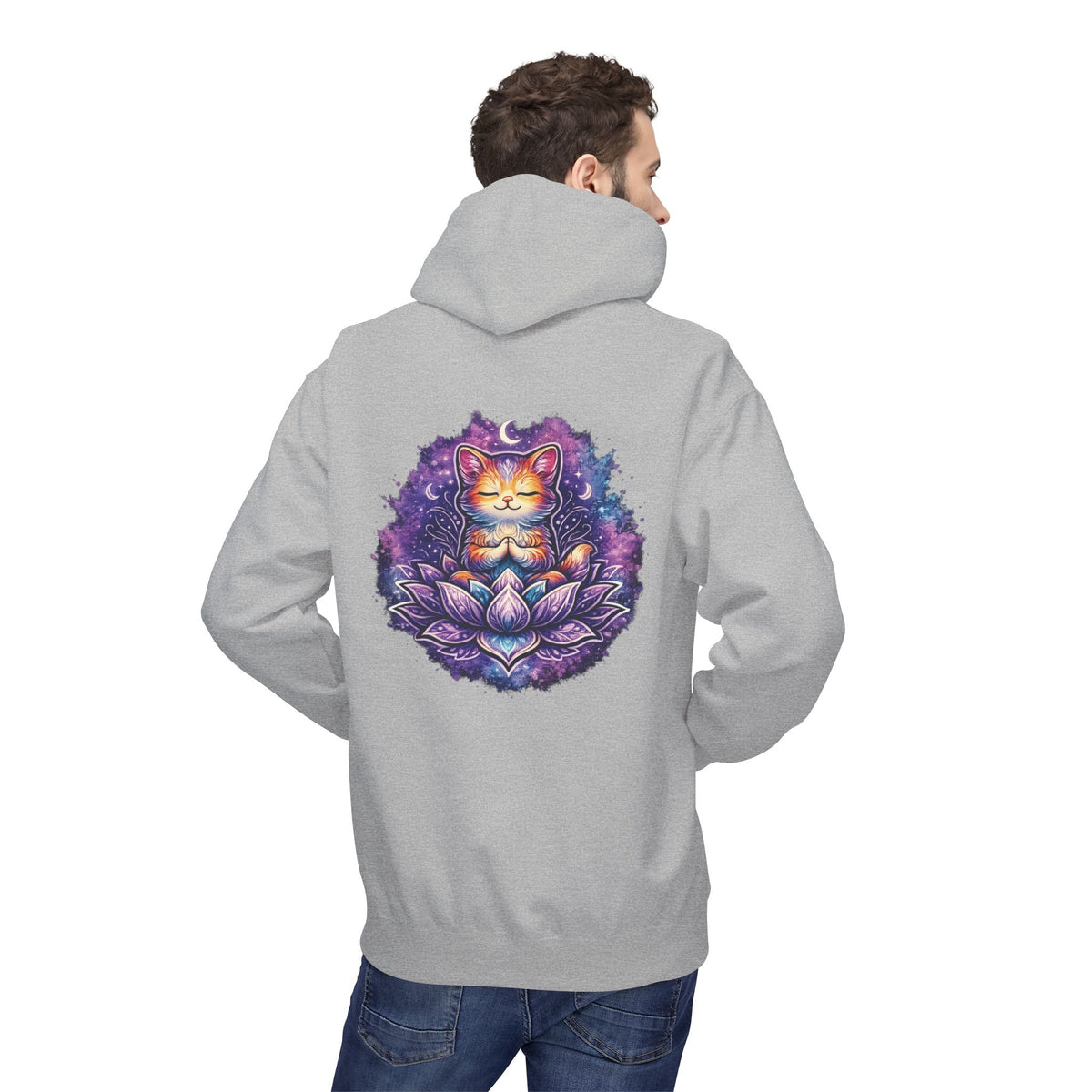Luna the Serene Kitten Mindfulness Hoodie
