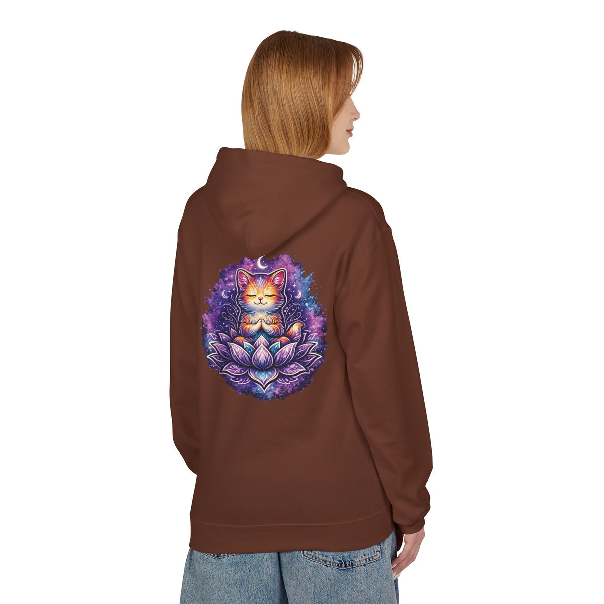 Luna the Serene Kitten Mindfulness Hoodie