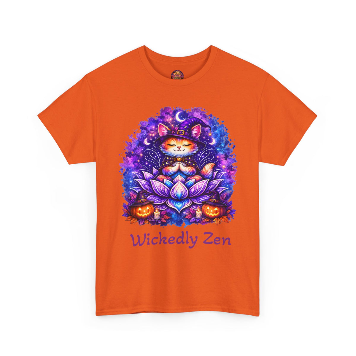 Luna the Witch Kitten Halloween T-Shirt | Wickedly Zen