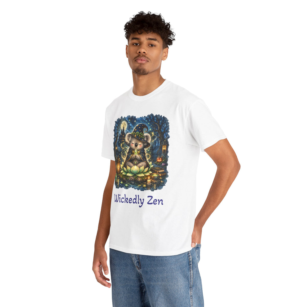Bodhi the Wizard Koala Halloween T-Shirt | Wickedly Zen