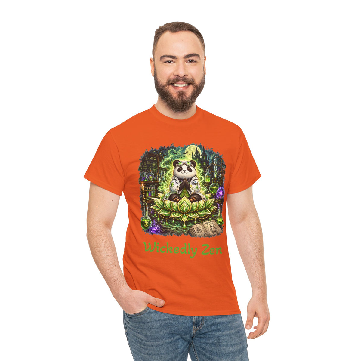 Bamboo the Mad Scientist Panda Halloween T-Shirt | Wickedly Zen