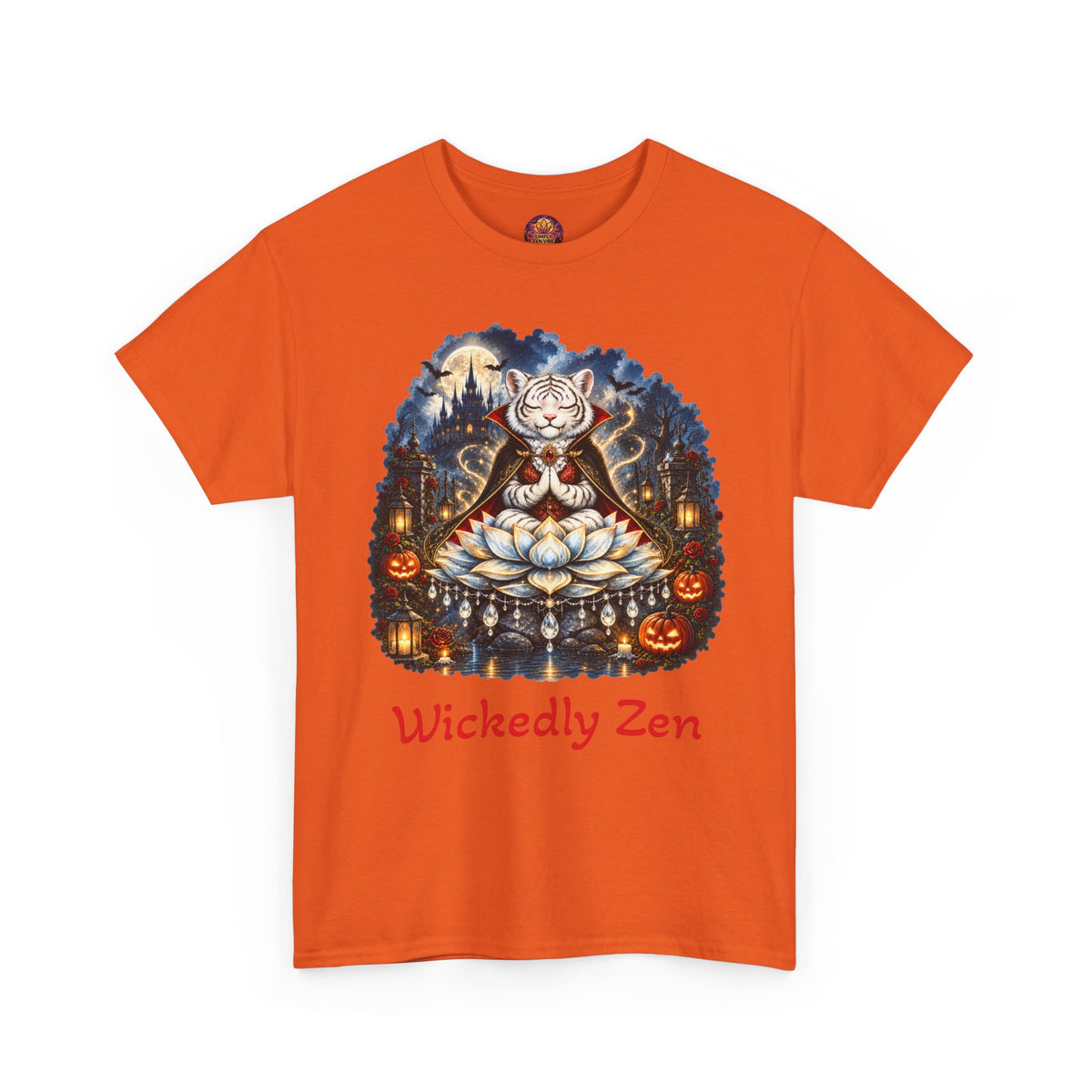 Shiro the Vampire White Tiger T-Shirt – Wickedly Zen Halloween Tiger Tee