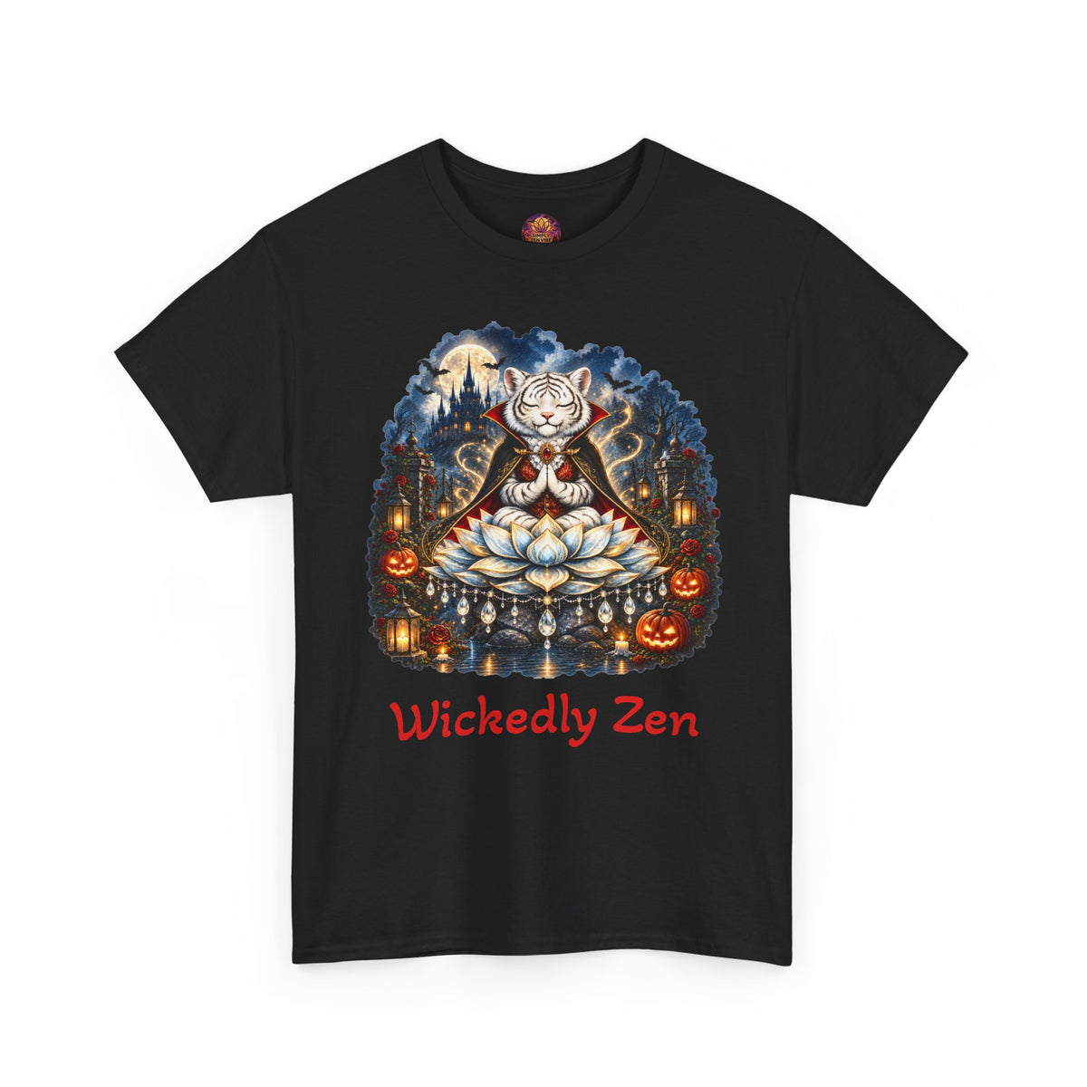 Shiro the Vampire White Tiger T-Shirt – Wickedly Zen Halloween Tiger Tee