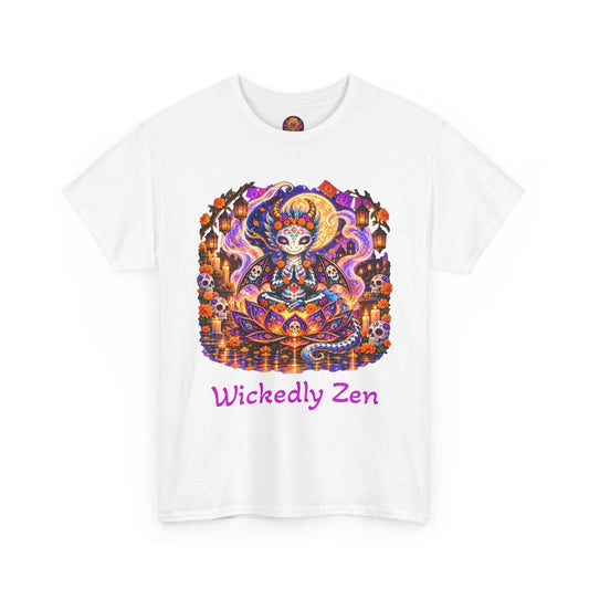 Zephyr the Día de los Muertos Dragon T-Shirt — Wickedly Zen Halloween Tee