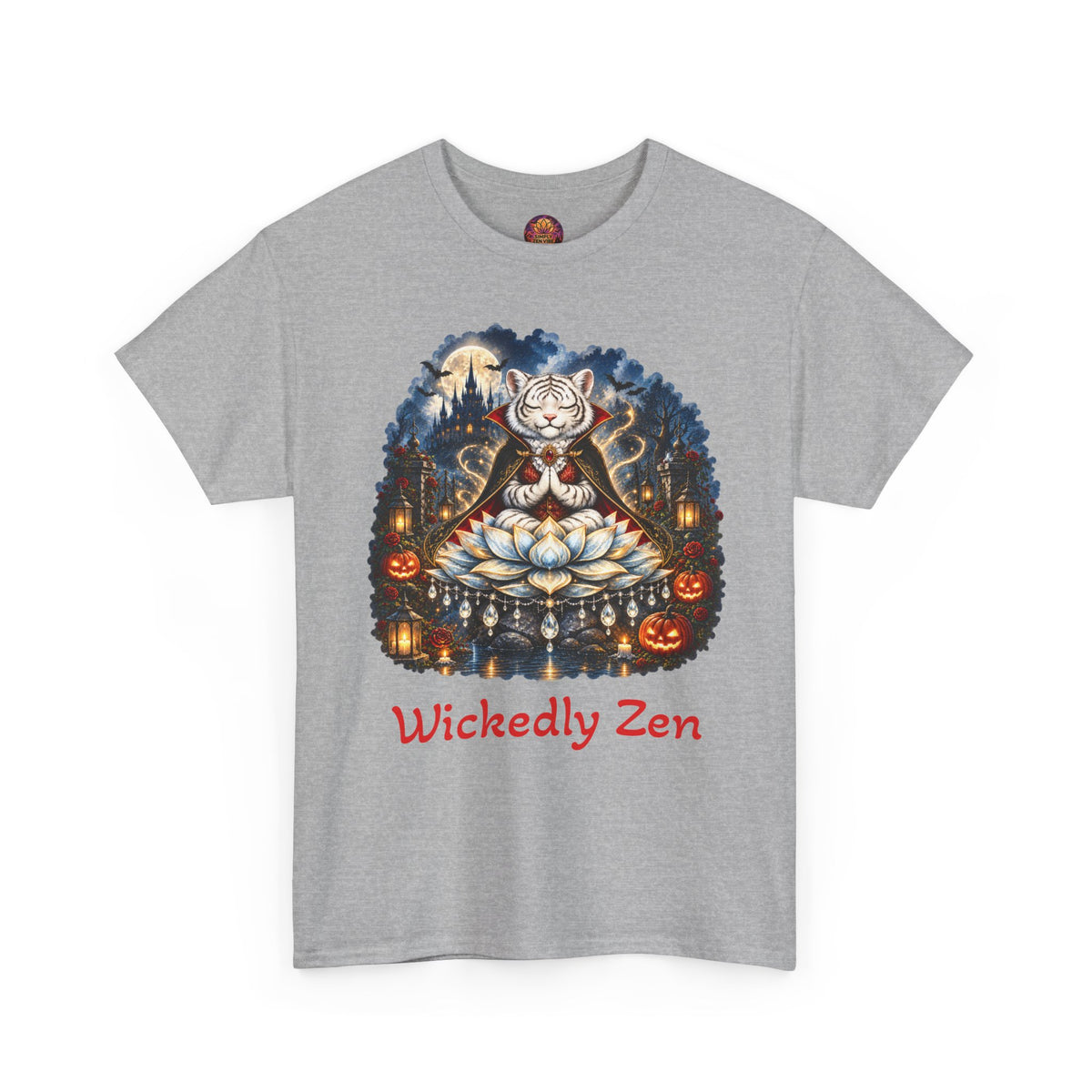 Shiro the Vampire White Tiger T-Shirt – Wickedly Zen Halloween Tiger Tee