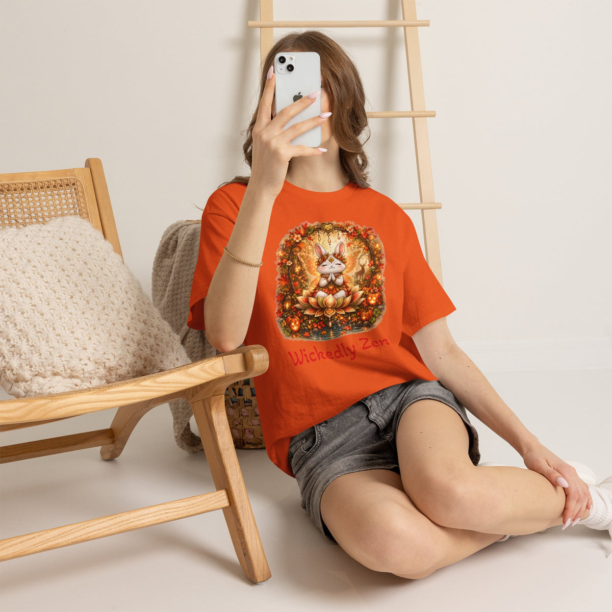 Clover the Autumn Fairy Bunny Halloween T-Shirt | Wickedly Zen