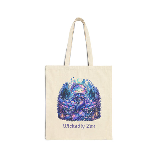 Aurelia the Haunted Mermaid Tote Bag | Wickedly Zen Halloween Tote