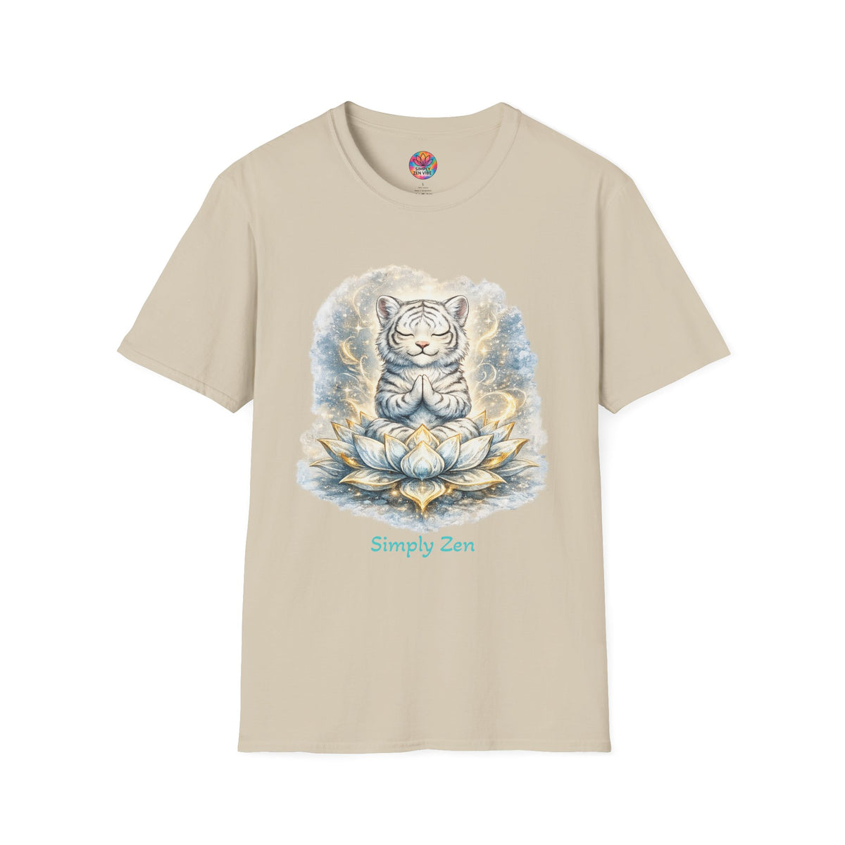 Shiro the Noble White Tiger T-Shirt | Noble Spirit & Inner Strength Tee | Simply Zen Vibe