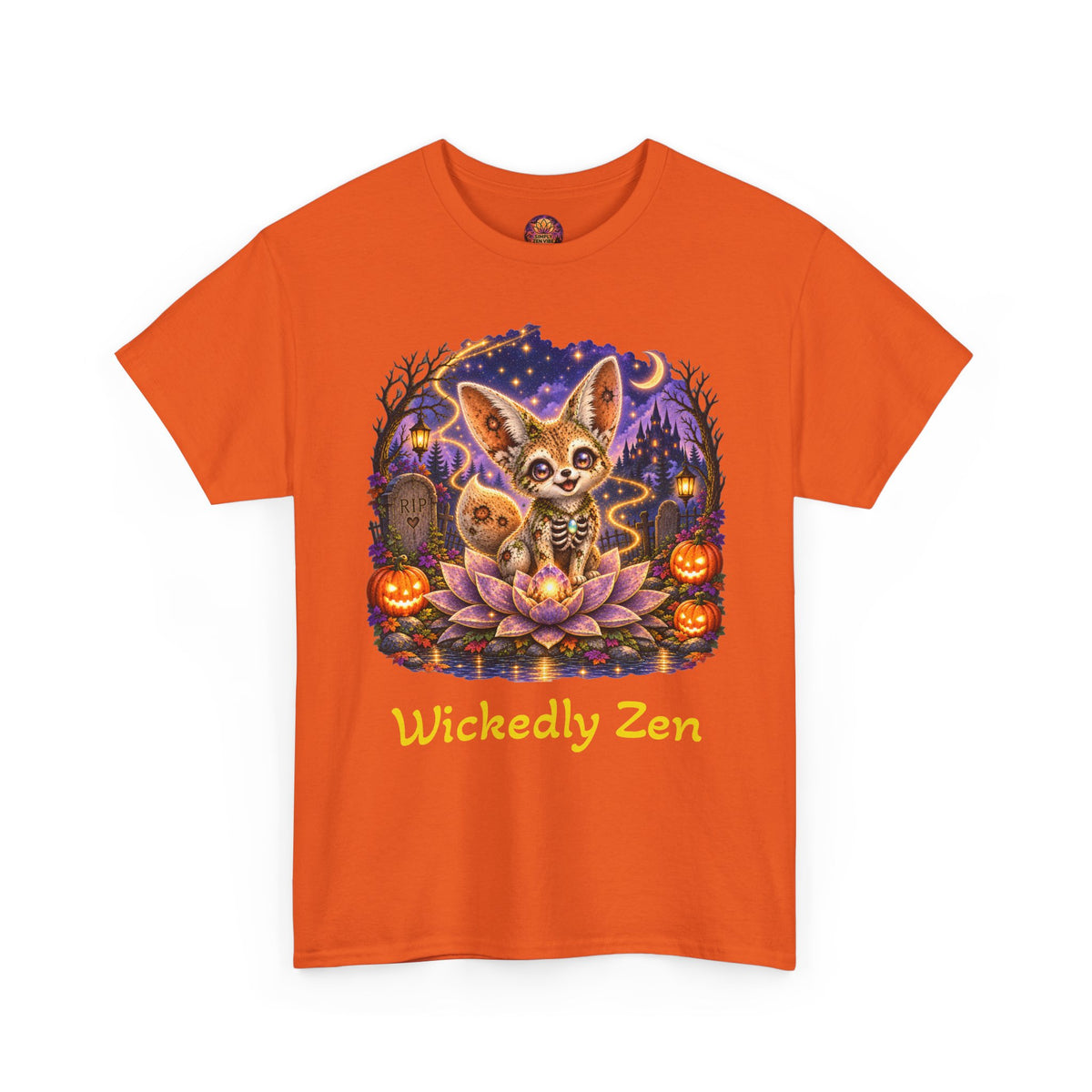 Glimmer the Zombie Fennec Fox Halloween T-Shirt | Wickedly Zen