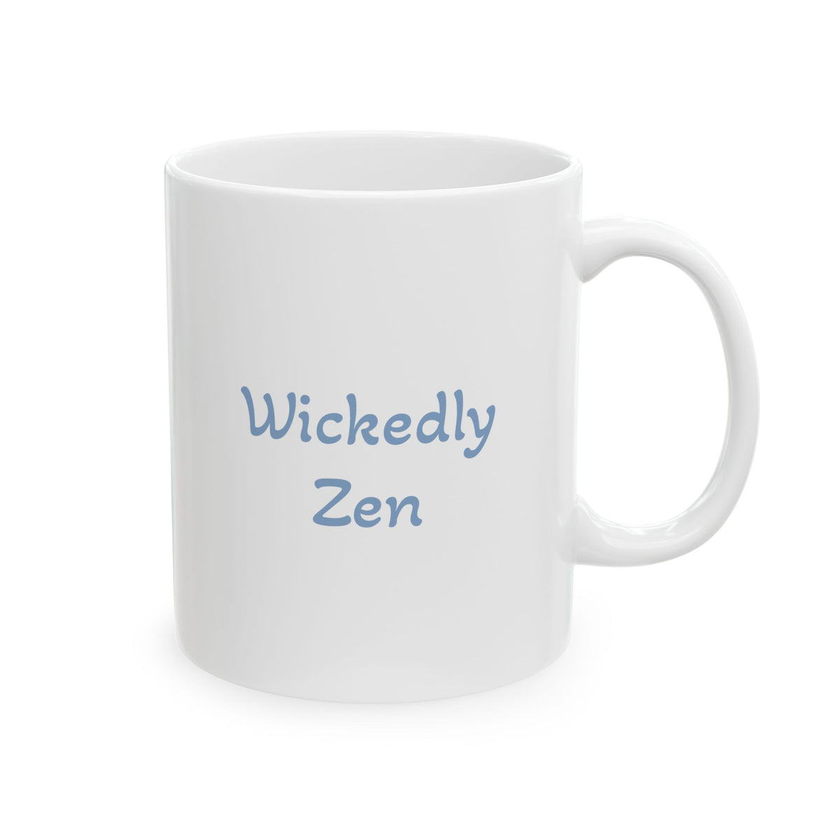 Sterling the Ghost Skunk Mug – Cute Halloween Skunk Coffee Mug | Wickedly Zen Ceramic Mug | Spooky Ghost Gift