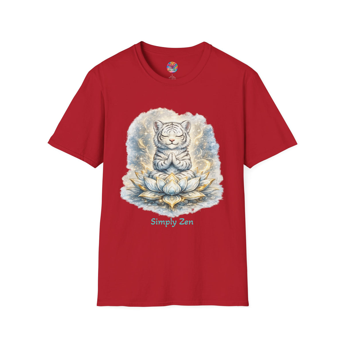 Shiro the Noble White Tiger T-Shirt | Noble Spirit & Inner Strength Tee | Simply Zen Vibe