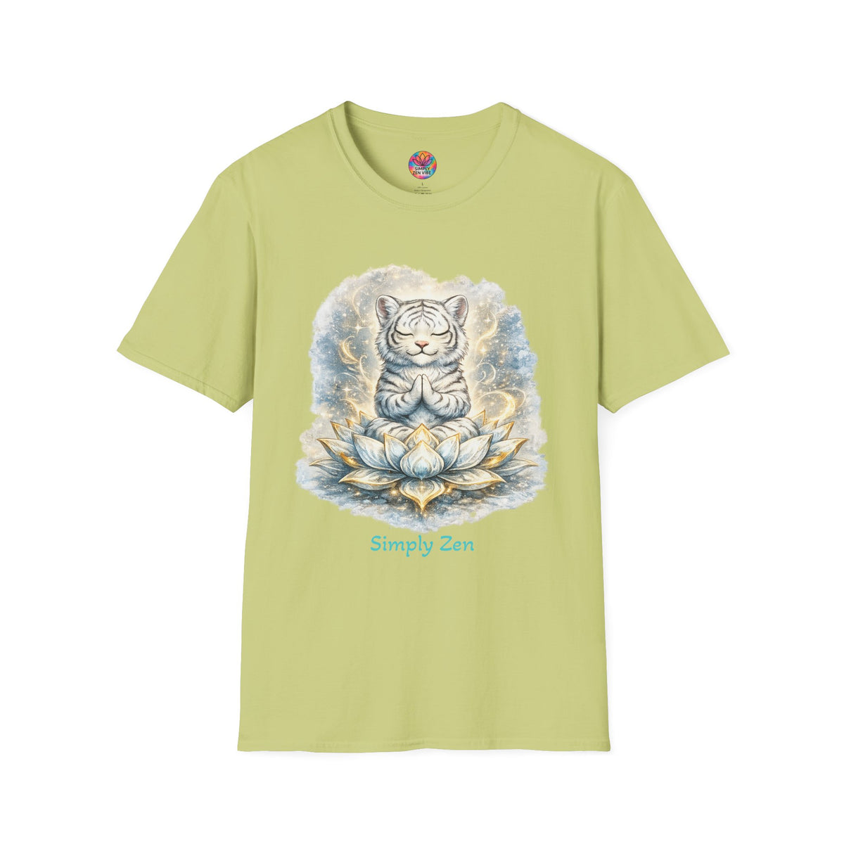 Shiro the Noble White Tiger T-Shirt | Noble Spirit & Inner Strength Tee | Simply Zen Vibe