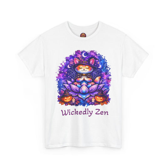 Luna the Witch Kitten Halloween T-Shirt | Wickedly Zen