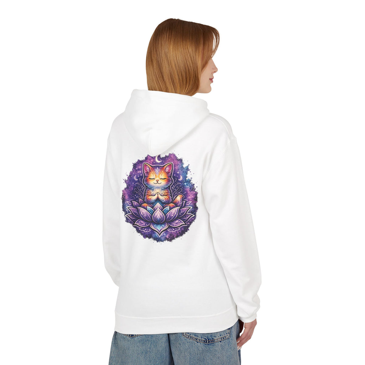 Luna the Serene Kitten Mindfulness Hoodie