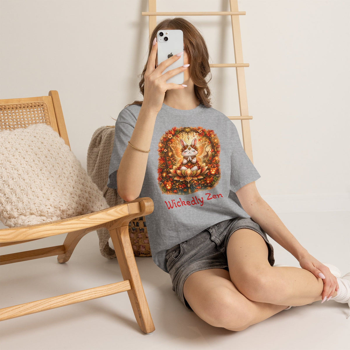 Clover the Autumn Fairy Bunny Halloween T-Shirt | Wickedly Zen
